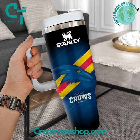 Adelaide Crows AFL Custom Stanley Cup 40 oz 30 oz Tumbler With Handle 6