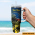 Adelaide Crows AFL Personalized 40oz Tumbler With Handle and Straw