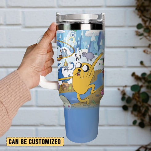 Adventure Time TV Series Custom Stanley Cup 40 oz 30 oz Tumbler With Handle 1