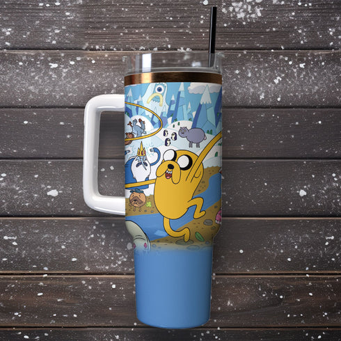 Adventure Time TV Series Custom Stanley Cup 40 oz 30 oz Tumbler With Handle 1