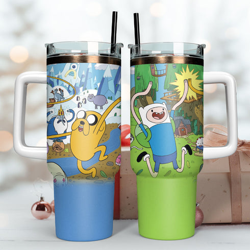Adventure Time TV Series Custom Stanley Cup 40 oz 30 oz Tumbler With Handle 1