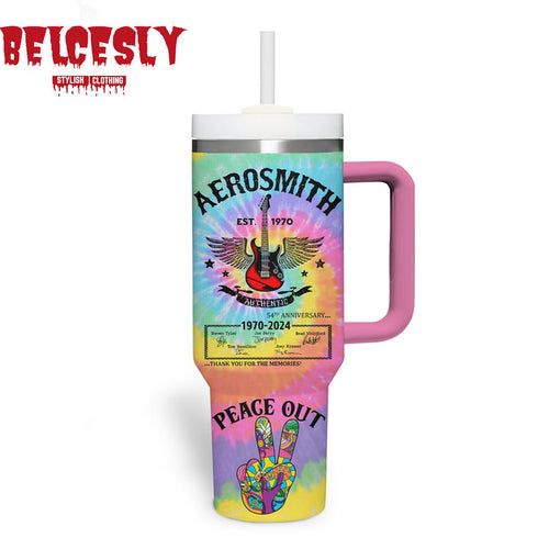 Aerosmith Music Custom Stanley Cup 40 oz 30 oz Tumbler With Handle 1