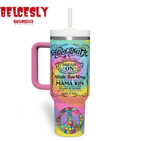Aerosmith Music Custom Stanley Cup 40 oz 30 oz Tumbler With Handle 1