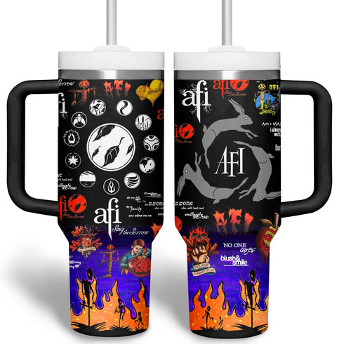 AFI Music Custom Stanley Cup 40 oz 30 oz Tumbler With Handle 2