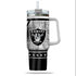 Las Vegas Raiders NFL Personalized 40oz Tumbler With Handle and Straw